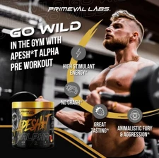 Primeval Labs Alpha ApeSh!t Preworkout- 40 Servings Cherry Lemonade