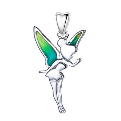 Tinkerbell Fee 925 Sterling Silber Halskette Anhänger - Geschenk für Tochter Schwester