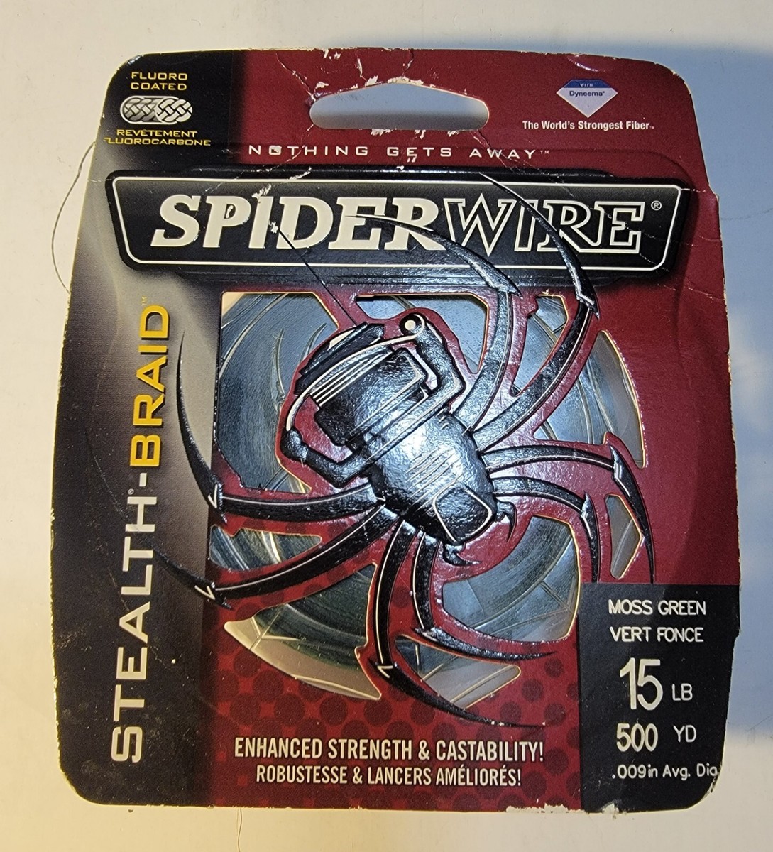 SpiderWire Stealth-Braid Moss Green Enhanced Fishing Line 15 lb