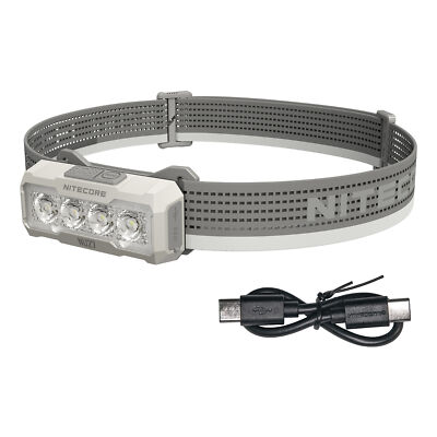 Nitecore NU27 600 Lumen USB-C Rechargeable Multi-Temperature Headlamp - White