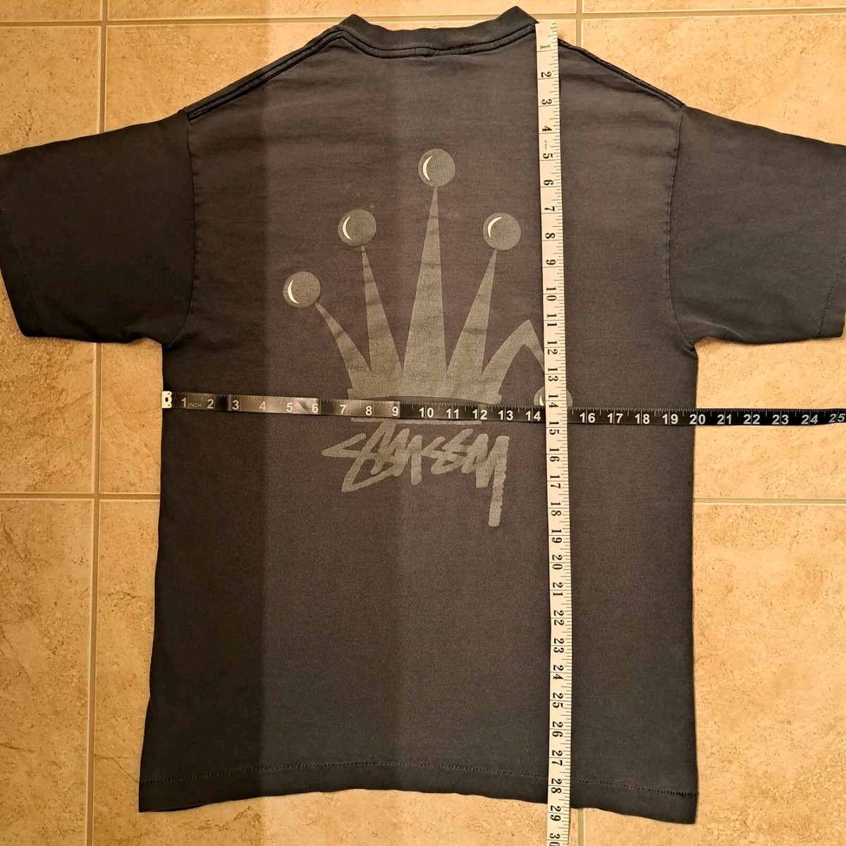 【OLD STUSSY】Stussy x Levi’s Crown Tee Vintage Stussy Script Crown Logo USA Made Single Stitch 80s