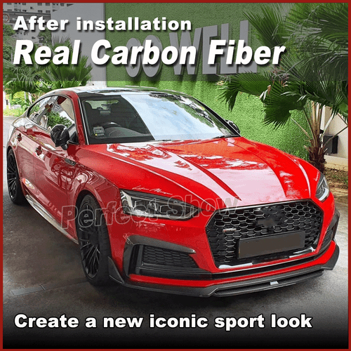 Alerón delantero de carbono labio delantero labio delantero para Audi A5 Sline S5 2017-2019 - Imagen 3 de 12
