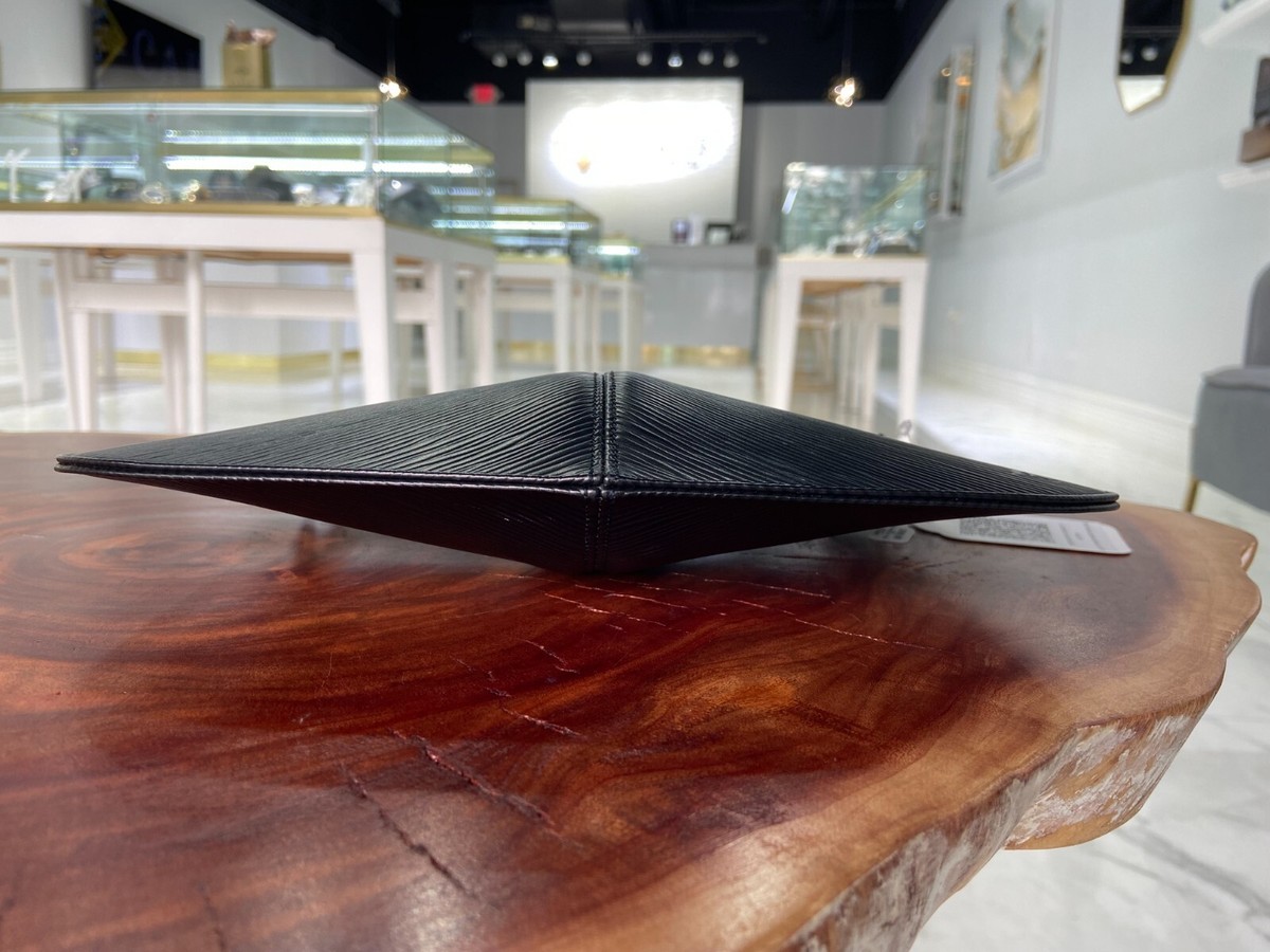 LOUIS VUITTON Pochette Demi-Lune Hand Shoulder Bag M52622 Black