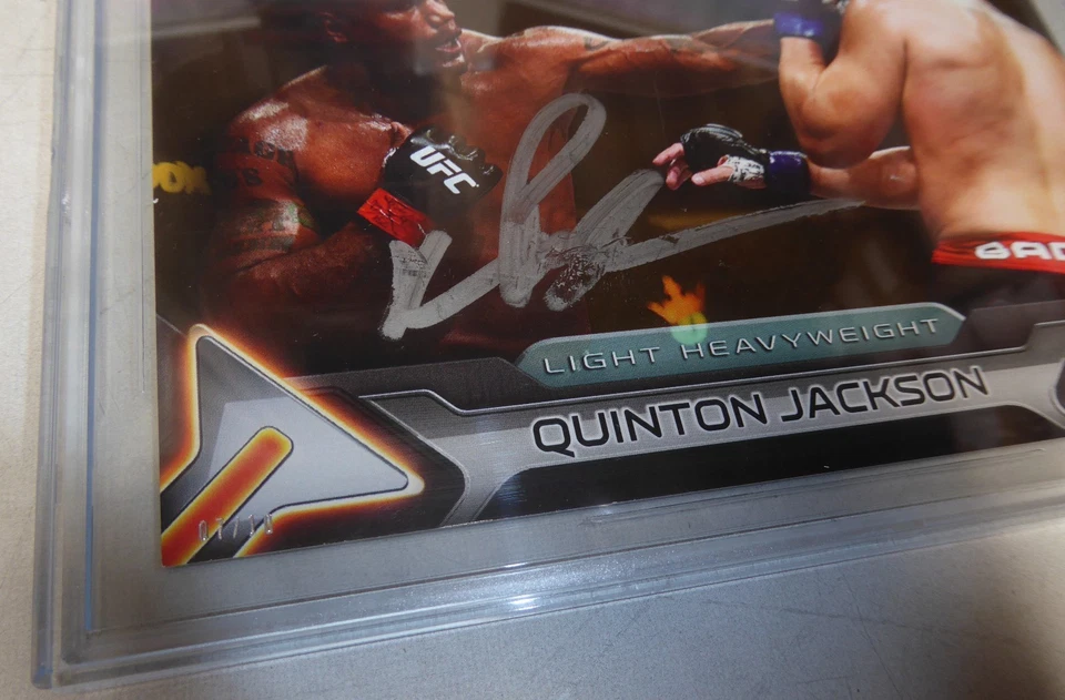Quinton Rampage Jackson Signed UFC 2016 Topps Knockout 5x7 Gold Card BAS COA /10 - Image 4 of 4
