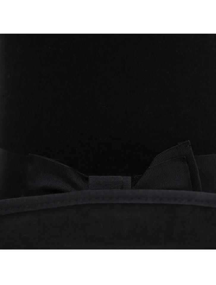 Sombrero de copa Ferrecci negro talla XL nuevo fieltro de lana unisex alta calidad Foto 3 de 4