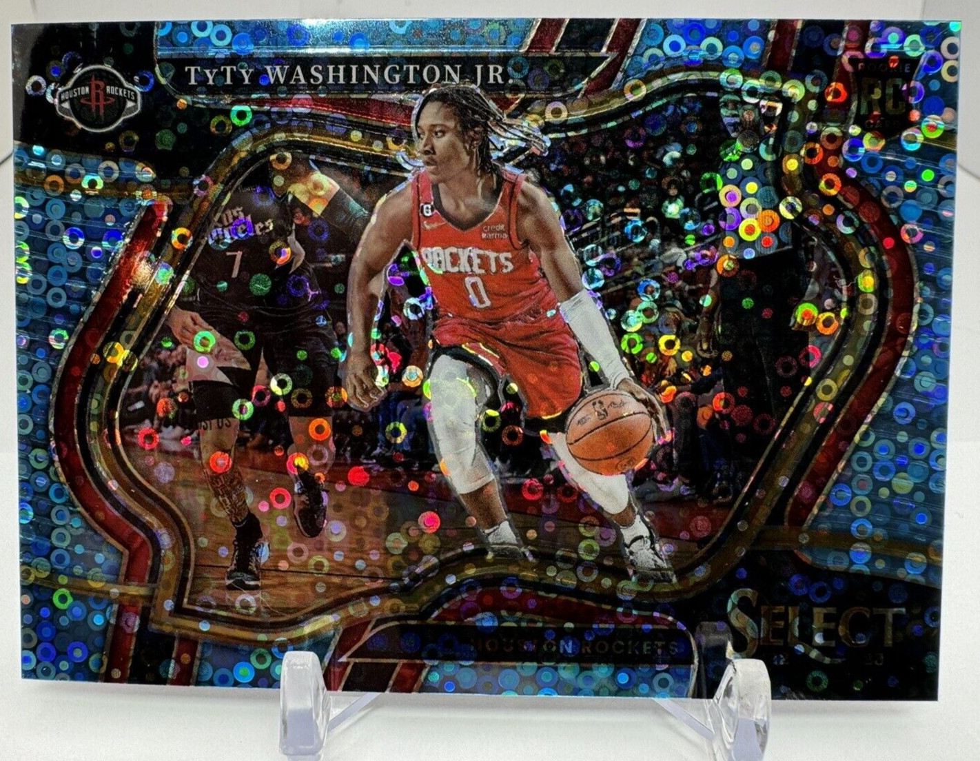 2022-23 Select Courtside Light Blue Disco Prizm /99 TyTy Washington Jr Rookie RC