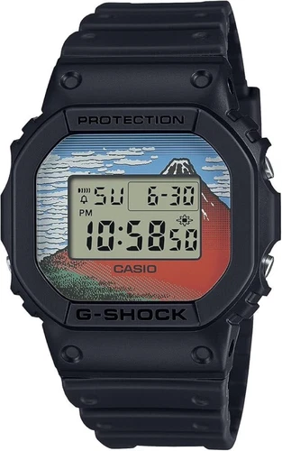 CASIO G-SHOCK DW-5600KHG24-1JR Hokusai In Box JAPAN Limited 2025 Casual Scene