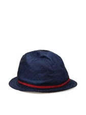 NWT NEW Gucci junior kids blue hat GG print and navy red web print XS 258058 