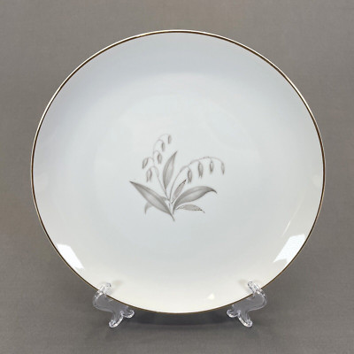 Kaysons Golden Rhapsody Dinner Plate 9 1/4'' Gold Trim Leaves Multiple Available