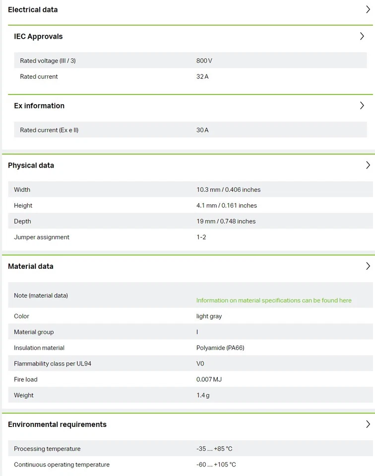10pcs WAGO 2004-402 Wiring Terminal Accessories Jumper 2-Way Light Gray New⊕IK - Image 4 of 4