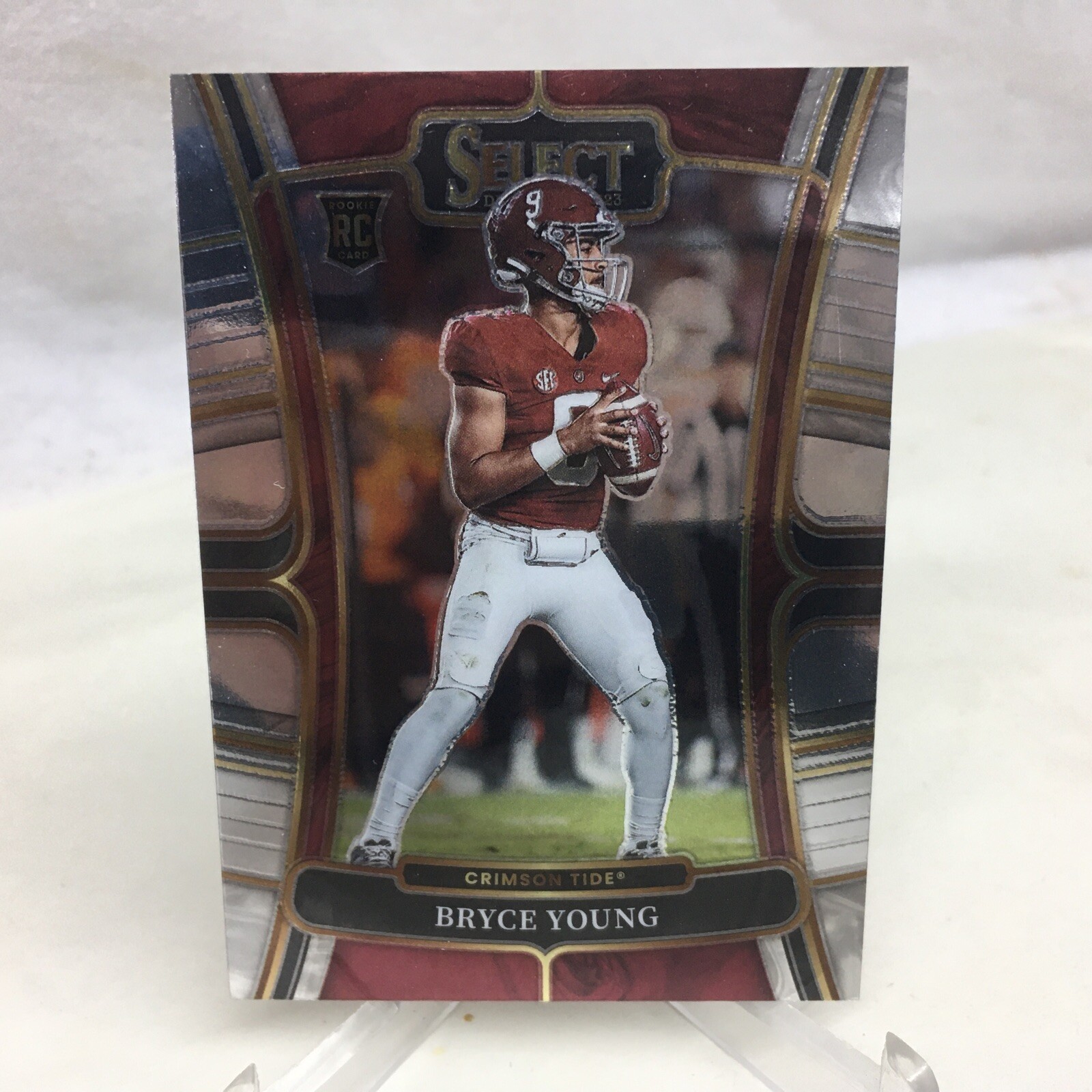 Bryce Young Silver Rookie Card RC #1 Panthers 2023 Panini Select Draft Picks