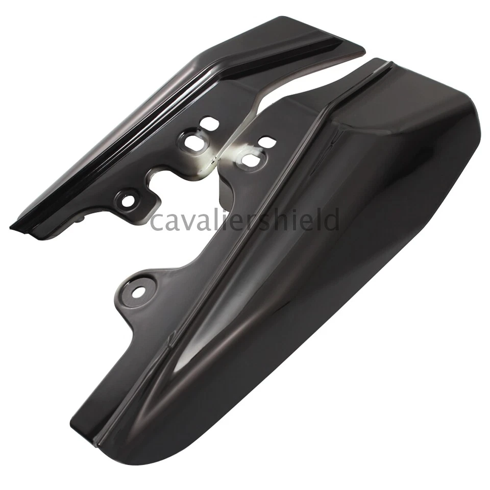 Deflector de aire de cuadro medio negro para Harley Touring Electra Glide Road King 01-2008 Foto 4 de 4