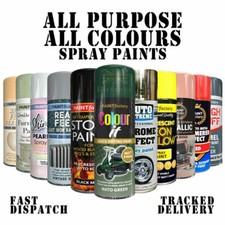 Spray Paint Aerosol Primer Matt Gloss Metallic Chalk Glitter for Wood Metal -B15