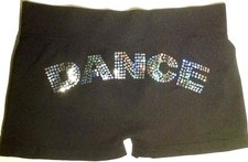 LIZATARDS SEQUIN DANCE BOY SHORTS Junior Adult XS S M L One Size Fits Most EUC