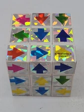 Greenbrier 3-D Holo Foil Arrows 2.5" Twist Puzzle Cube Brain Teaser
