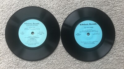 2 Vintage 33 Record, Scholastic Records, Georgie & The Robbers, Too Much Noise