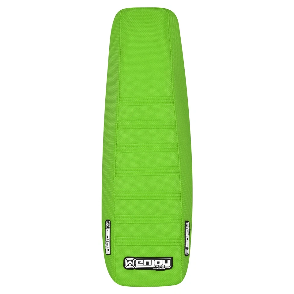 1991-2000 KAWASAKI KX 80 100 Gripper Seat Cover todo VERDE/VERDE nervuras #449 - Imagem 3 de 3