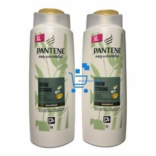 2 x 600ml XXL Pantene Biotin & Bamboo Grow Strong Shampoo 16.66 per litre