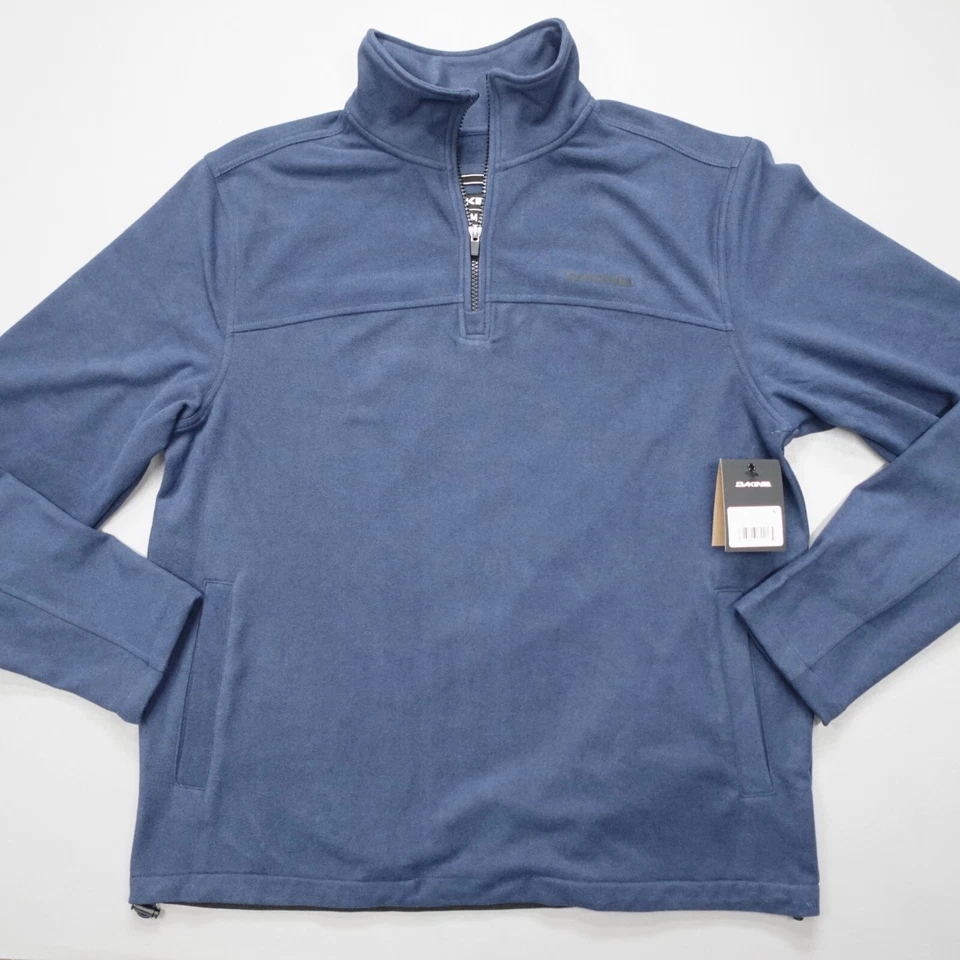 Pullover polar Dakine 1/4 cremallera Naval Academy azul elástico para hombre talla M $89 Foto 3 de 4