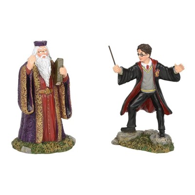Department56 Potter Village Accessories Harry and Headmaster Figurine Set, 3....