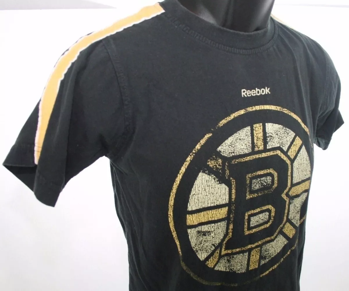 Boston Bruins NHL Reebok Face Off Hockey Apparel T Shirt Size Youth Small