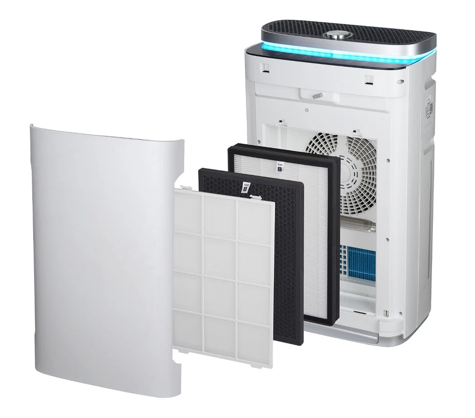 AUBYTEC 5in1 Luftreiniger bis 60m²+Fernb. H13 Akt.Kohlefilt.+Befeuchtung - Bild 2 von 4