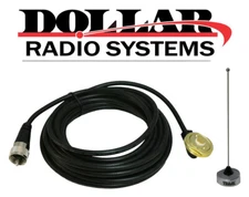 Tram UHF 1/4 Wave NMO 434-477Mhz Coax Antenna Kit Kenwood ICOM Vertex Mobiles 