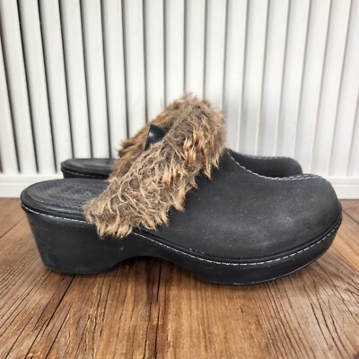 Crocs Shoes Crocs Cobbler Fuzz Clog Black Crocs With Fur On Sale