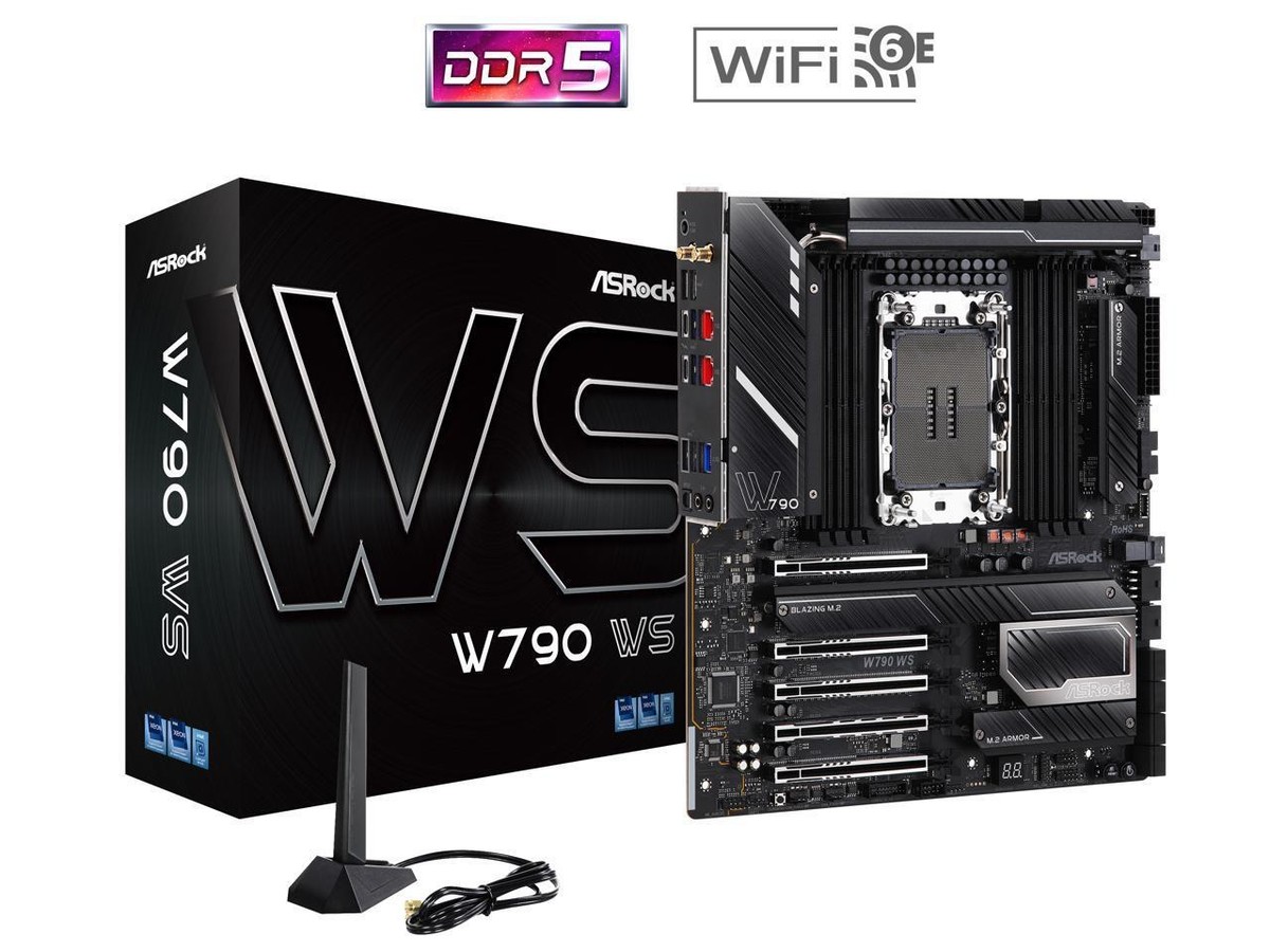 ASRock W790 WS Intel® W790 (LGA 4677) CEB workstation Extended ATX