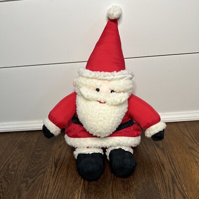 Vintage World Bazaar Inc Santa Claus Plush Nylon Parachute  Christmas 16''