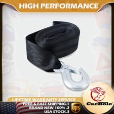 Heavy Duty Car Boat Trailer Tow Rope Cable Towing Winch Strap 10,000LB  2" X 20'