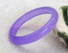 Natural Deep Violet Alexandrite Jade Gemstone Bangle Bracelet 56-62mm Jewelry
