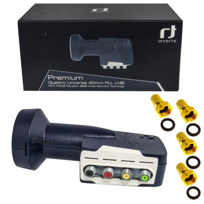 INVERTO Premium PLL QUATTRO LNB 4K  für Multischalter > IDLP-QTL410 LTE Filter