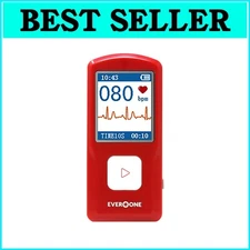 Small Bluetooth Heart Rhythm Tracker with Free App - Easy to Use & Rechargeable
