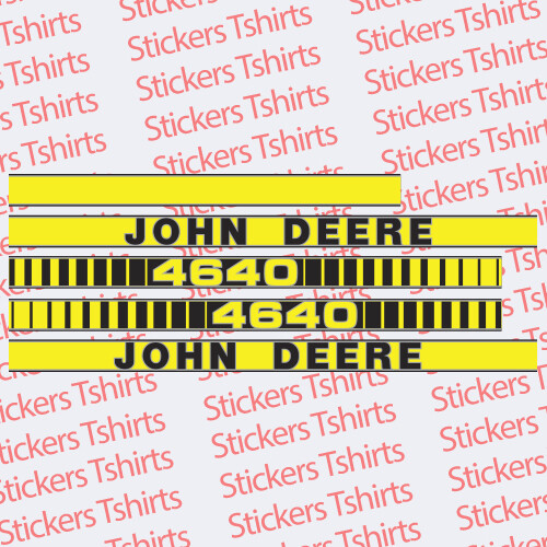 JOHN DEERE 40 OFF Cheap Sale TRACTOR 4640 STICKERS DECALS SET HOOD