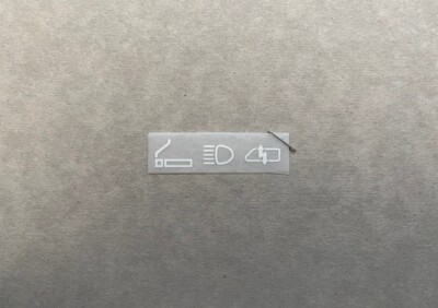 BMW e24/e28/e30 Lighter/Lamp/**Horizontal Breaker** Decal Kit