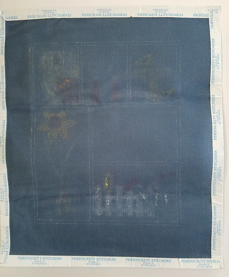 Kathy Schenkel Garden Sampler Needlepoint Canvas Hand Painted 18 Count - Image 4 of 4