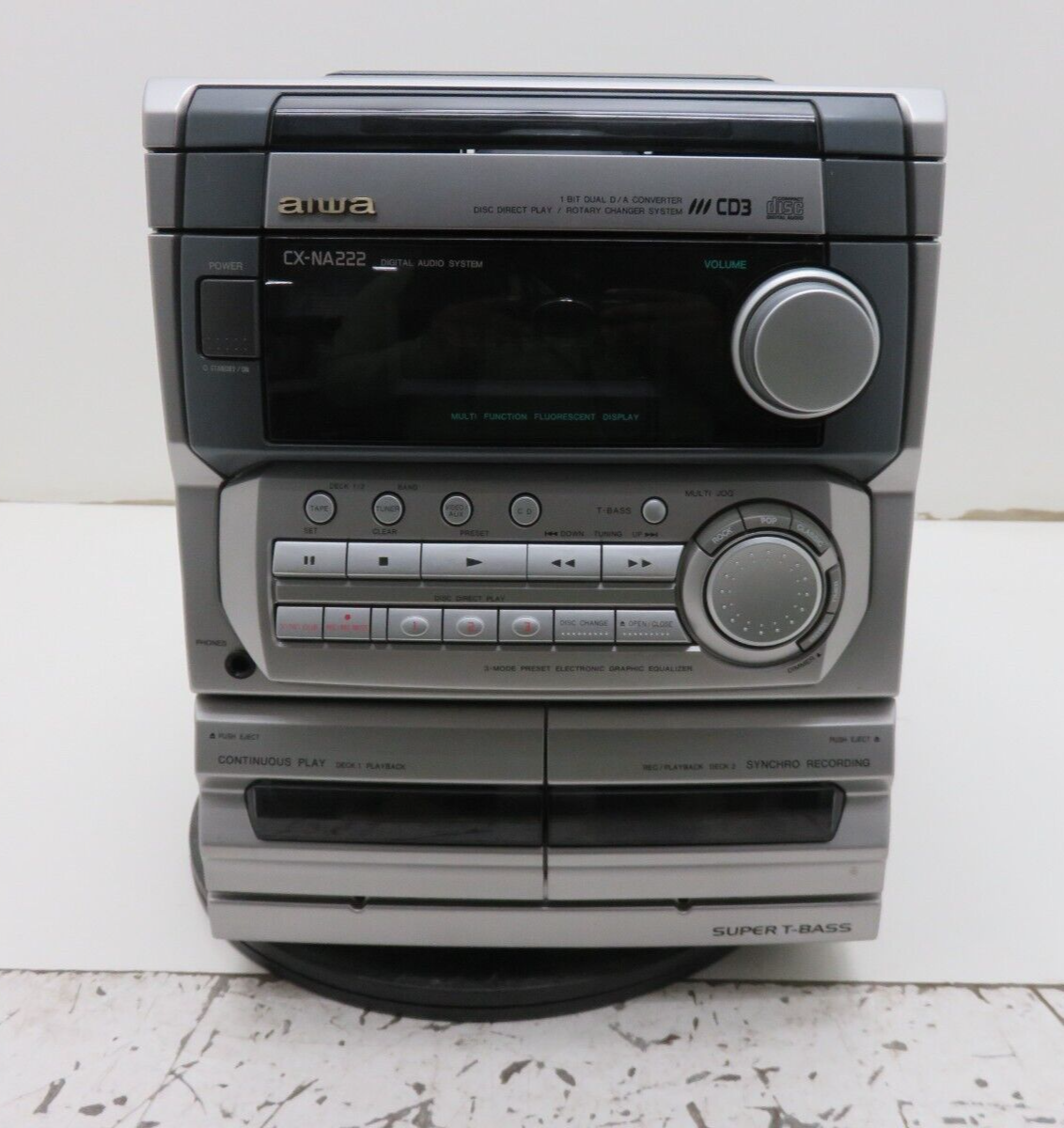 Aiwa CX-NA222 Compact Stereo - Parts/Repair - Tape Decks Broken