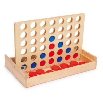 Legler, Vier in einer Reihe auf Reise aus Holz 24x15x16 cm Neu incl. Versand