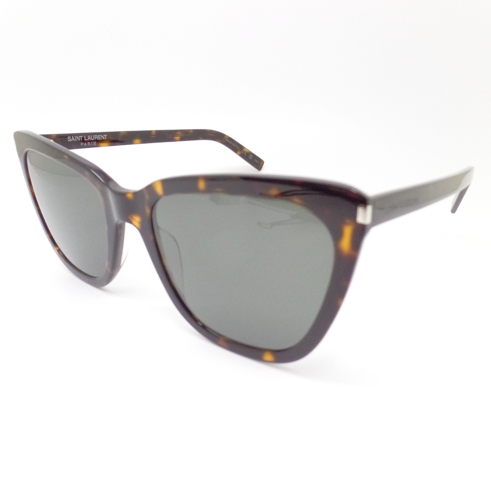 Saint Laurent SL 548 Slim 002 Grigio Avana 55 mm Occhiali Nuovi Montature Autentici