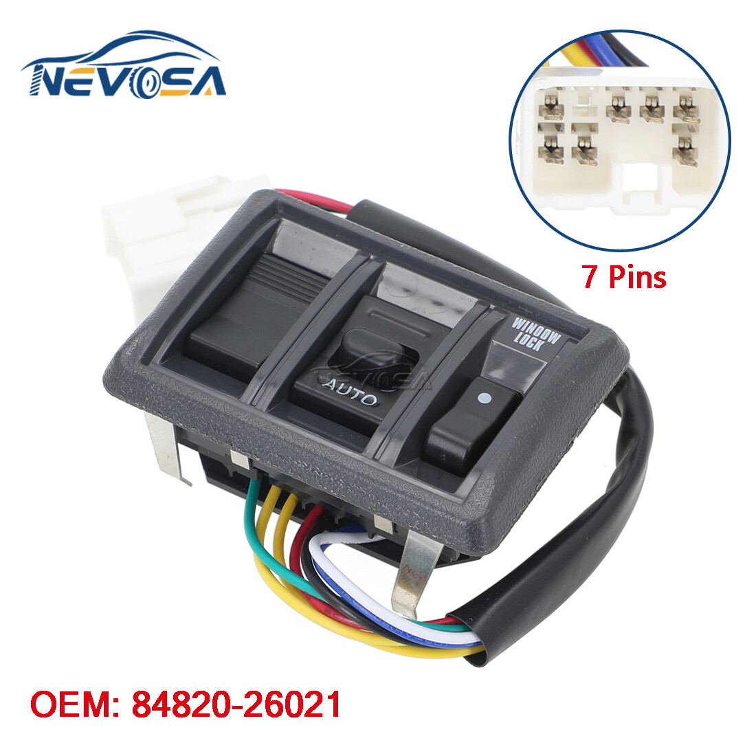 Power Window Control Switch For Toyota Hiace LH102 RZH103 1989