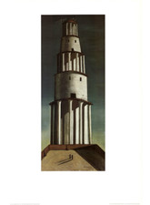 Giorgio de Chirico "La grande Torre, 1913" Grande poster - 60 x 90 cm.