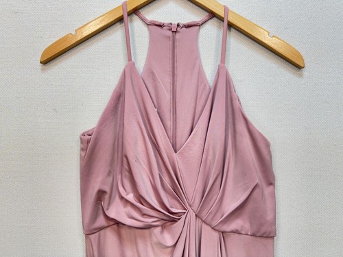 DB Studio Womens Maxi Dress Sleeveless Sz 6 Pink Bridesmaid Wedding Formal - Picture 5 of 10
