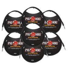 Pig Hog 3ft 1/4" TRS - 1/4" TRS Cable - 7 Units