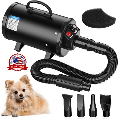 Secadora Secador De Pelo Para Perros Gatos Mascotas Profesional Boquillas  TOP