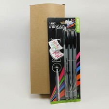 6x BIC Intensity Medium Fineliner 1.0 mm Marker Pen Black 3 Pack 18 in Total 
