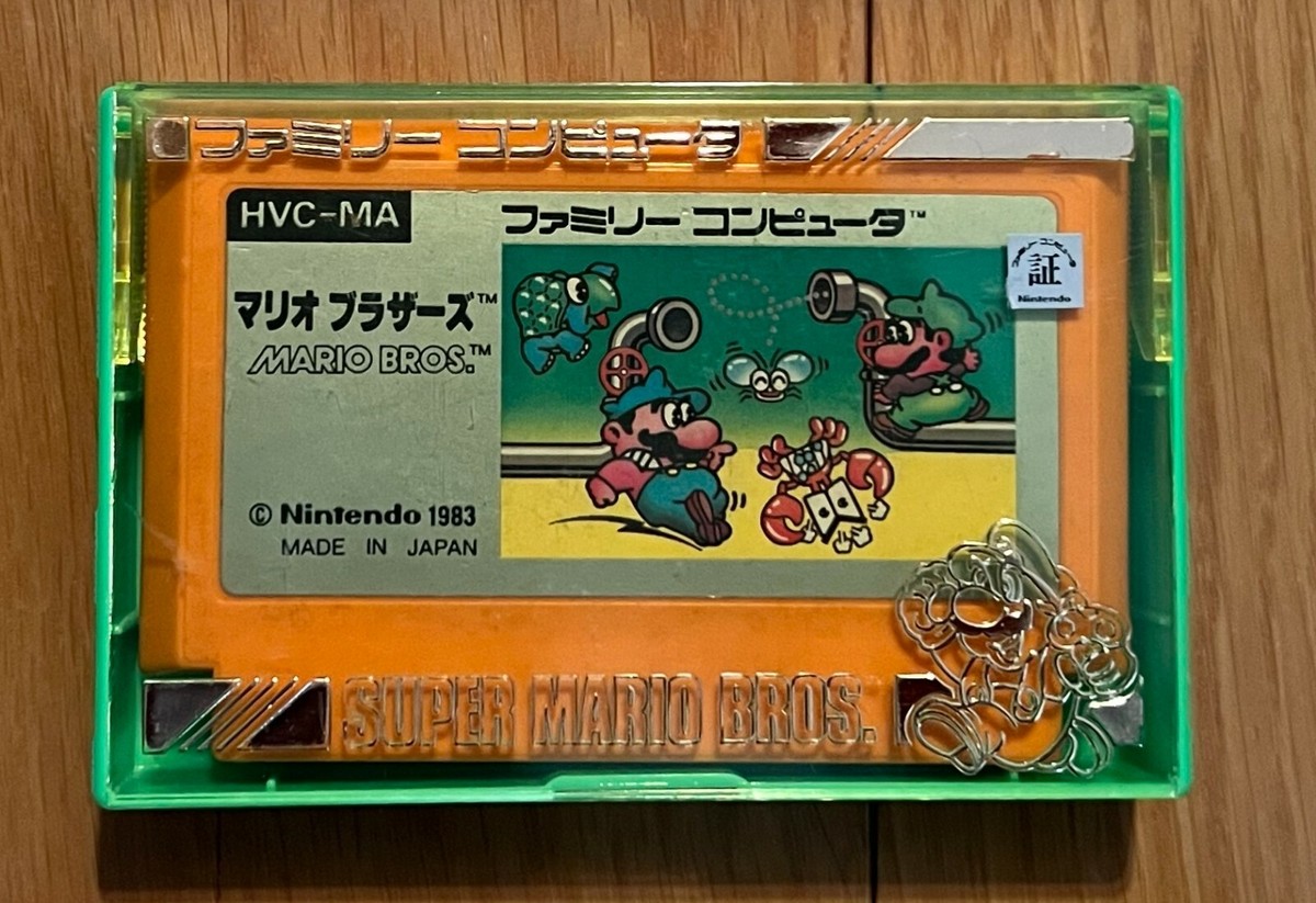 Mario Bros. Famicom Japan NES Silver Nintendo Super Mario Green
