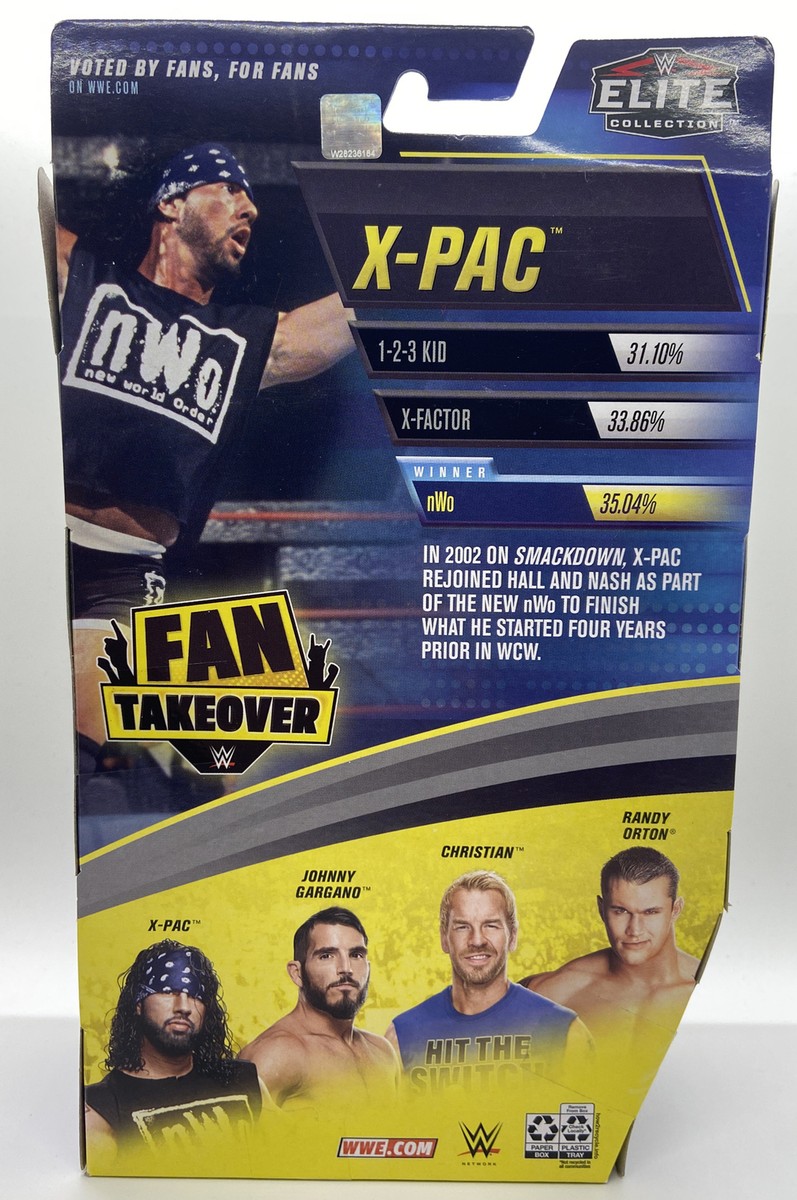 WWE ELITE FAN TAKEOVER X-PAC FIGURE NWO KANE MASK WCW WWF IN STOCK