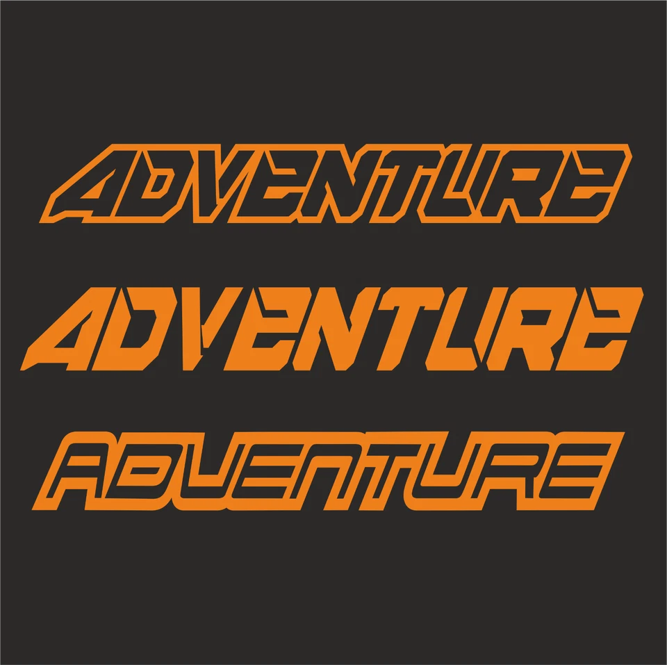 PLOTTI-SHOP 2 Aufkleber 30 x 4cm ADVENTURE Motorrad passt für ktm Camper 4x4 Offroad