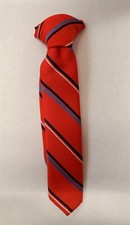 SMALL CHILD'S CLIP ON TIE NECKTIE STRIPED FOR PARTY COSTUME FUN DOLLS BEARS